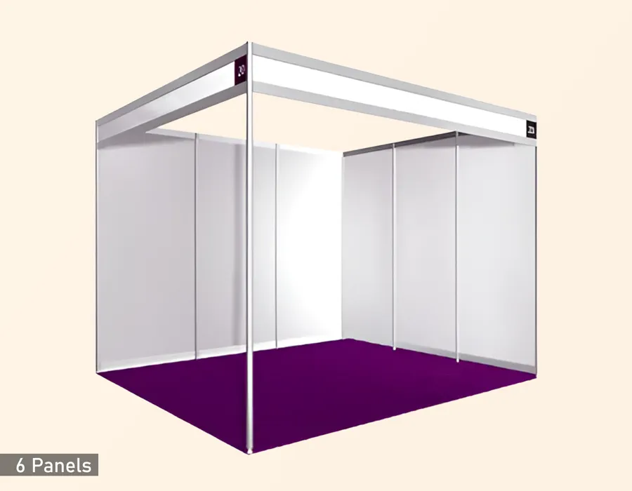 Sixth Panel Shell Scheme Booth Image