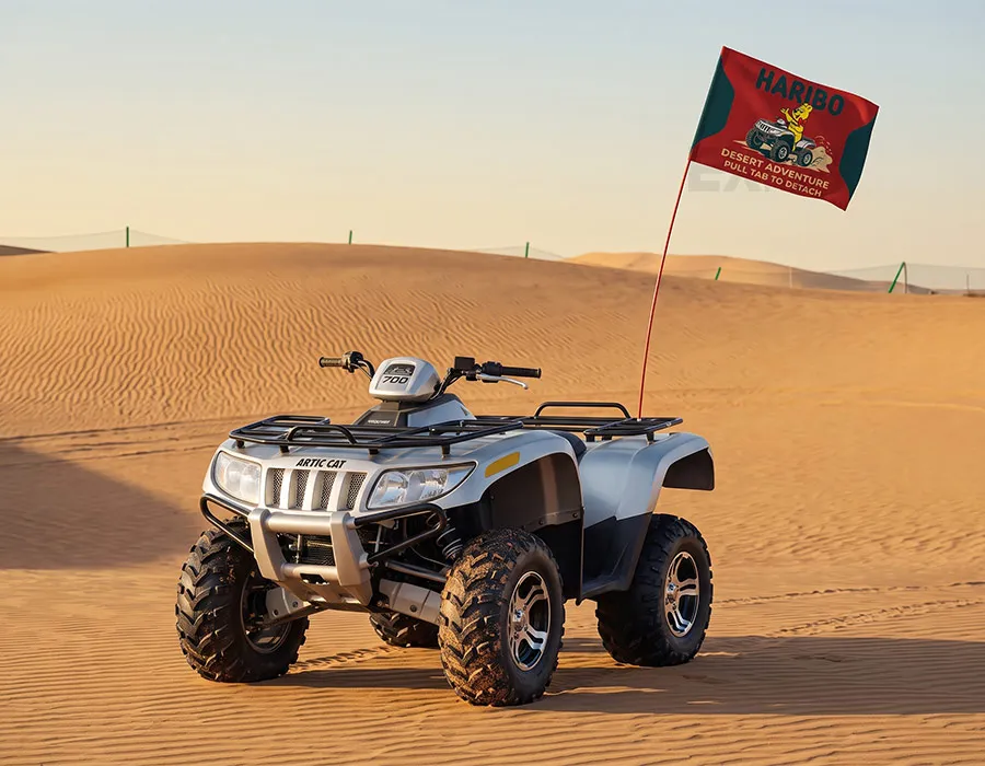 Car desert flag dubai