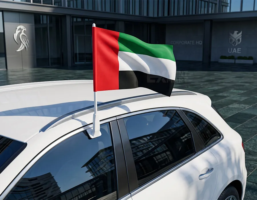 Car flags uae