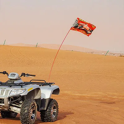 Car desert flag dubai