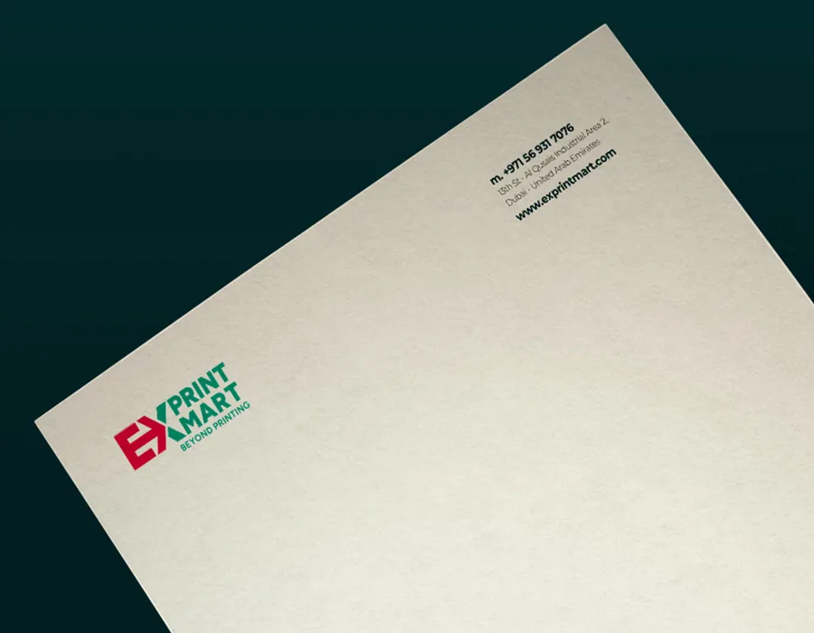 Conqueror letterhead printing dubai
