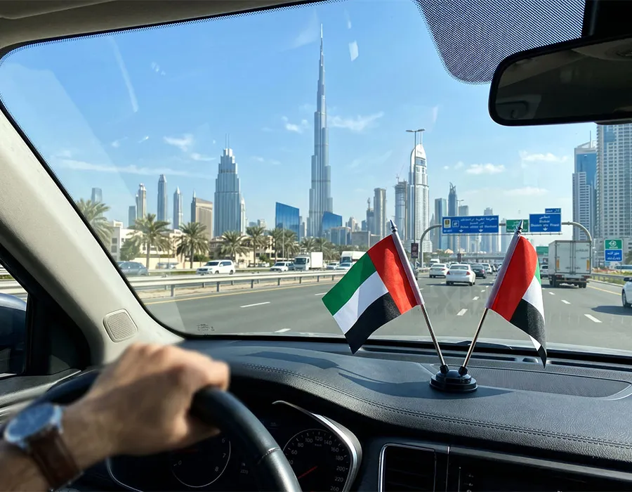Dashboard flag dubai
