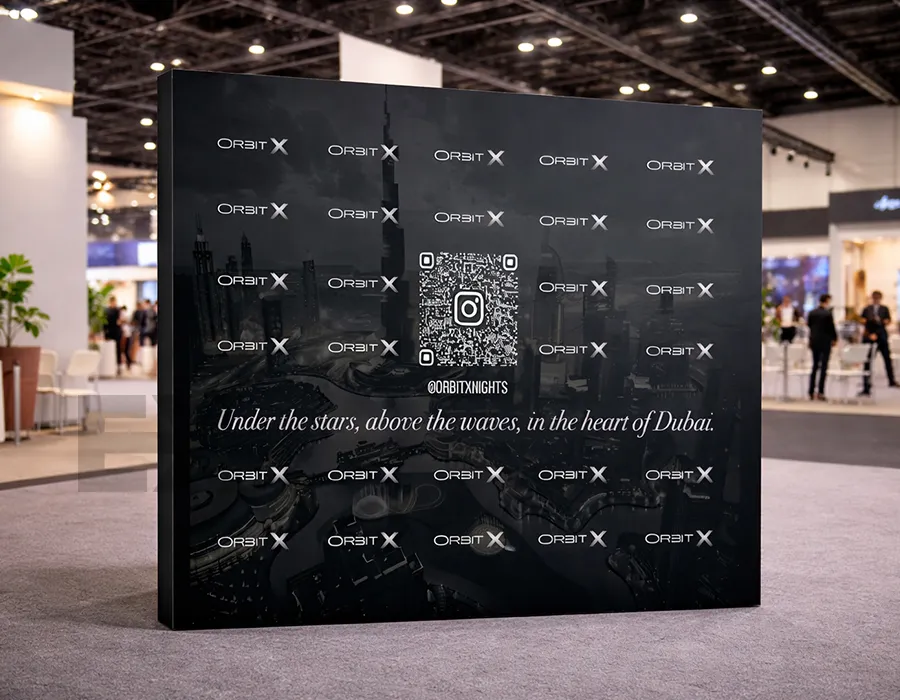 Fabric backdrop indoor hover dubai
