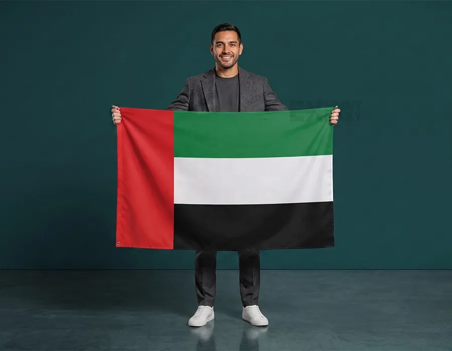 Hand flag dubai