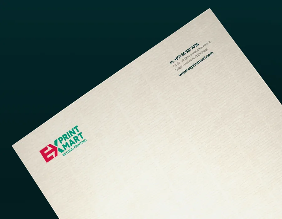 Conqueror letterhead printing dubai