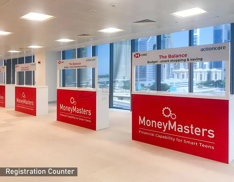 Shell Scheme Booth Counter First Image