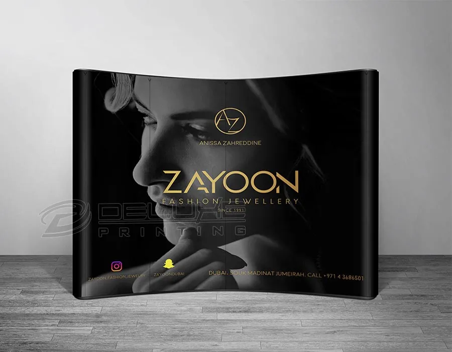 Softcase Curved Popup Banner Forth Image