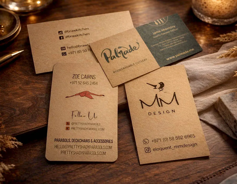 Kraft Pack Business Cards Printing in Dubai