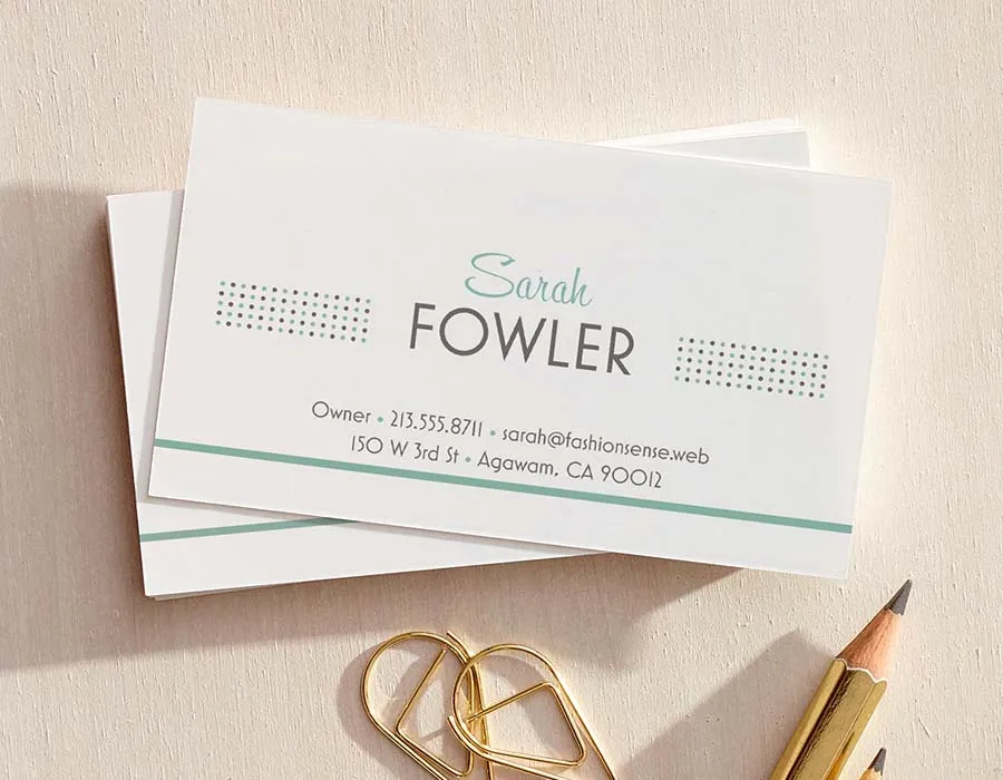 Standard Business Cards Printing Dubai