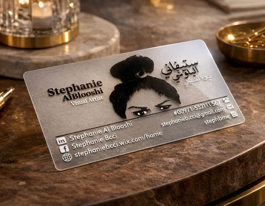 Translucent Pack Business Cards Printing Dubai